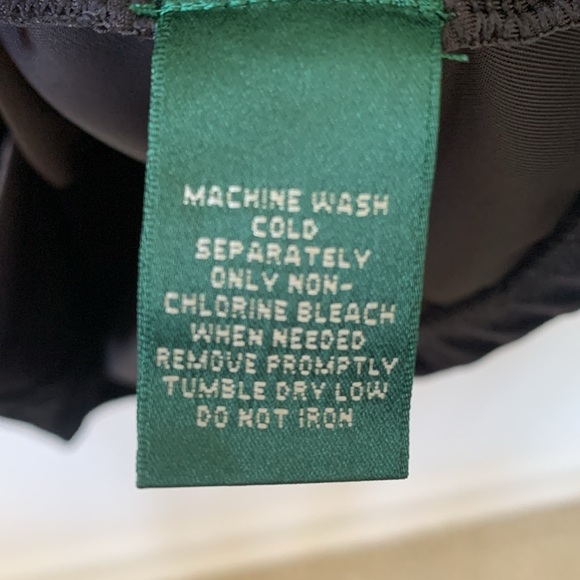 Lauren Ralph Lauren black velvety velour holiday sleeveless draped neck top SZ M - Picture 7 of 8